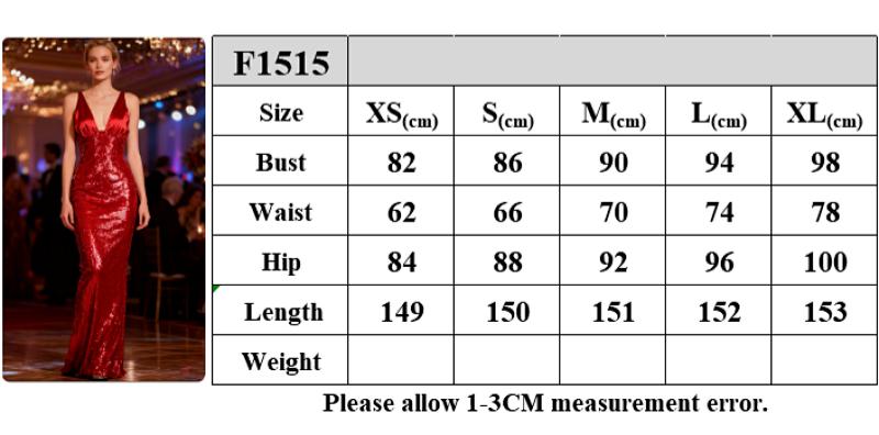 deep v halter sequin mermaid gown for women size chart measurement guide